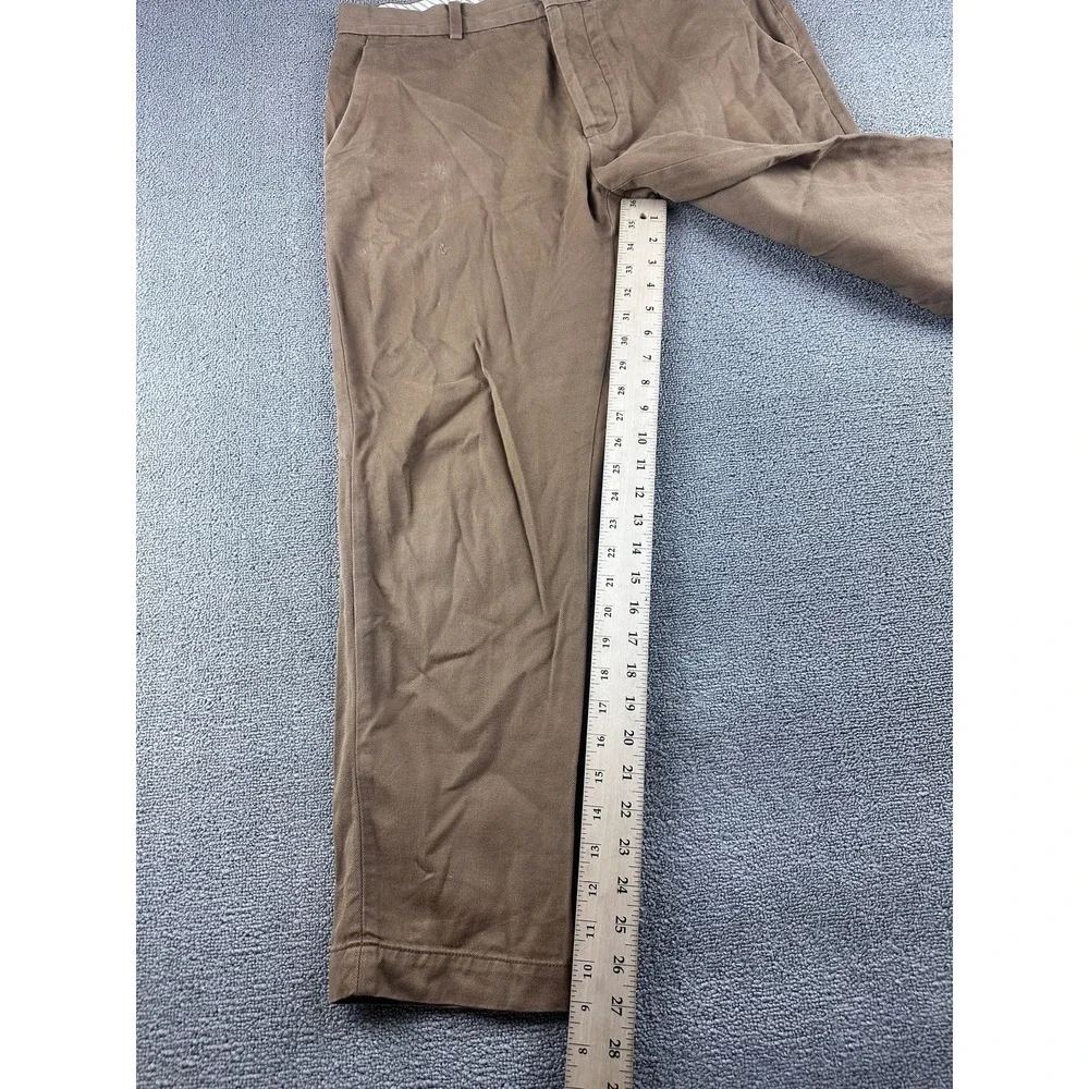 Banana Republic Cargo Pants Men 33x32 Brown Heritage Straight Twill Utility